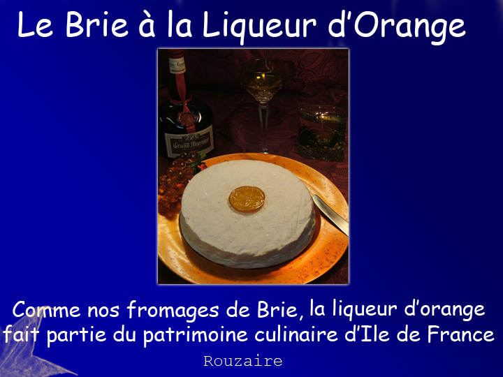 Brie au Grand Marnier